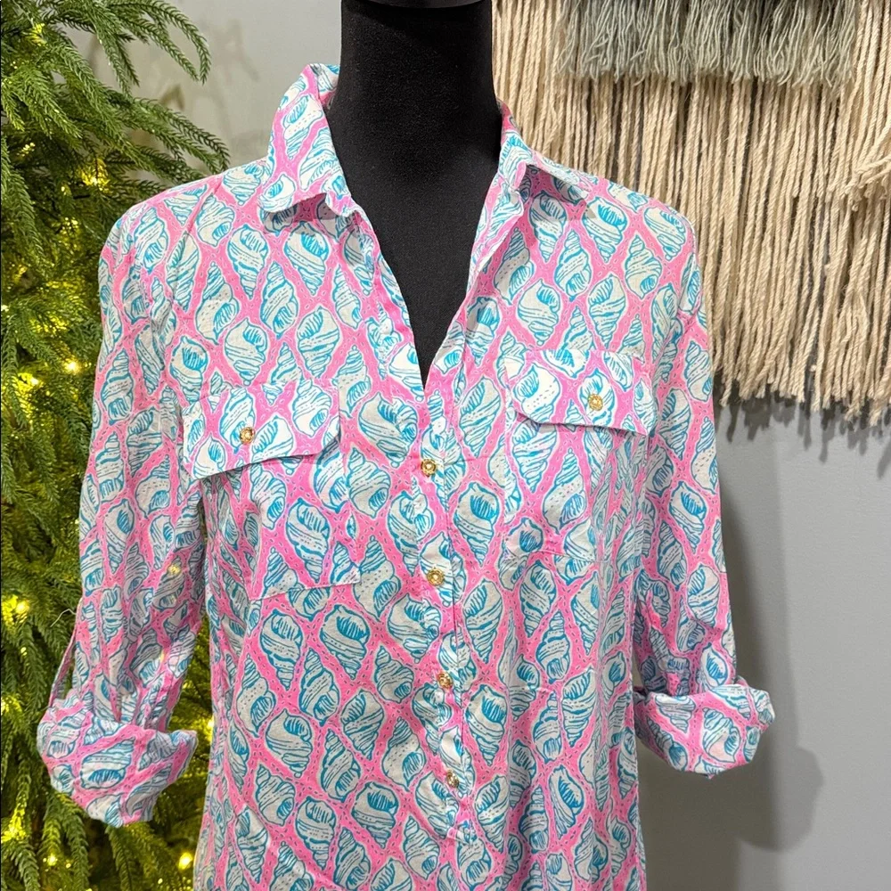 Lilly Pulitzer Size S Seashell Tunic Dress - Picture 1 of 11